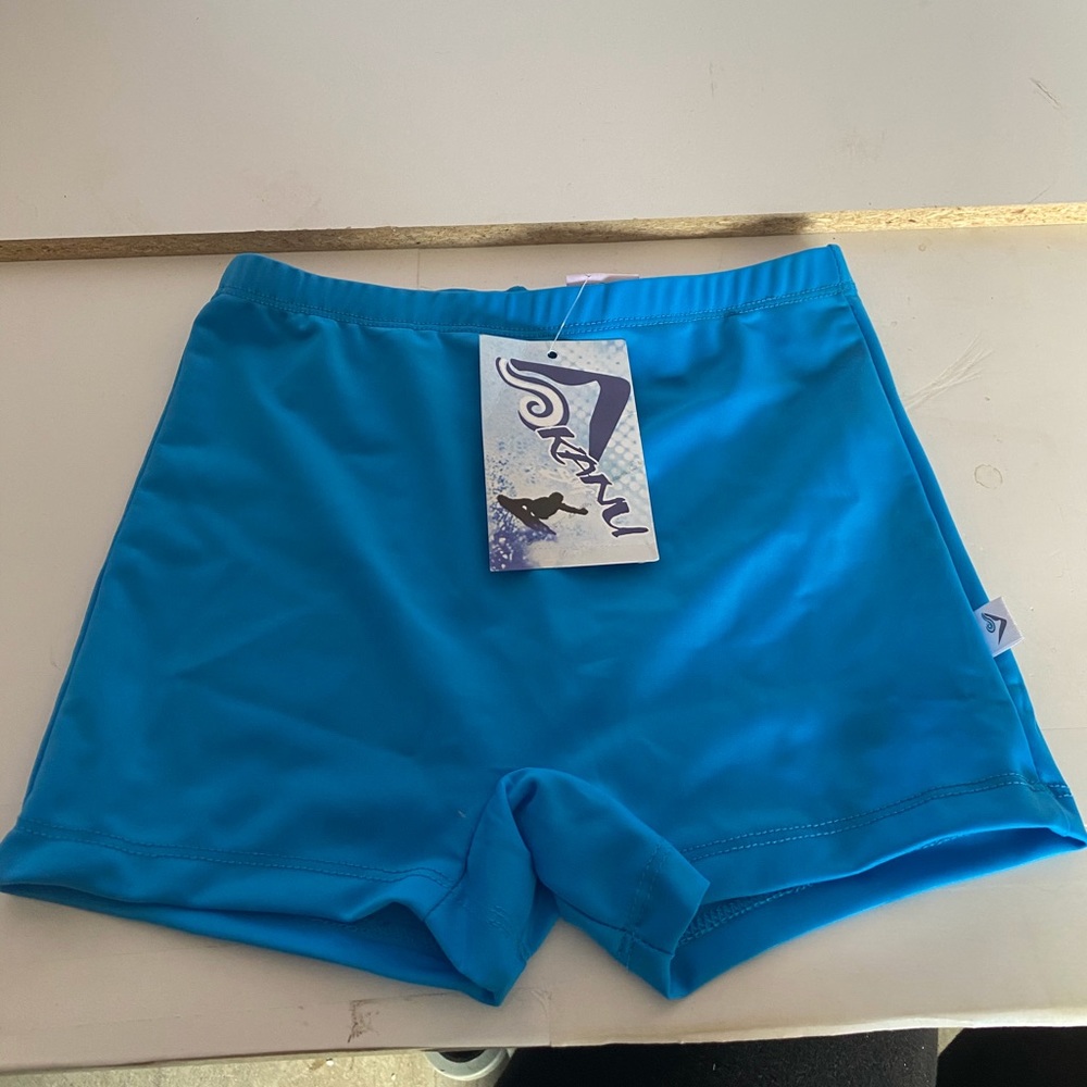 Kanu Surf Solid Boy Shorts NWT (Blue, SIZE 14)
